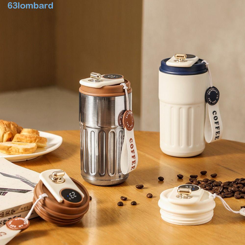 LOMBARD Cafeteira , Garrafa Térmica Inteligente De Aço Inoxidável De 450ml , Frascos A Vácuo Portáteis Fashionable Smart Vacuum Bottles Office