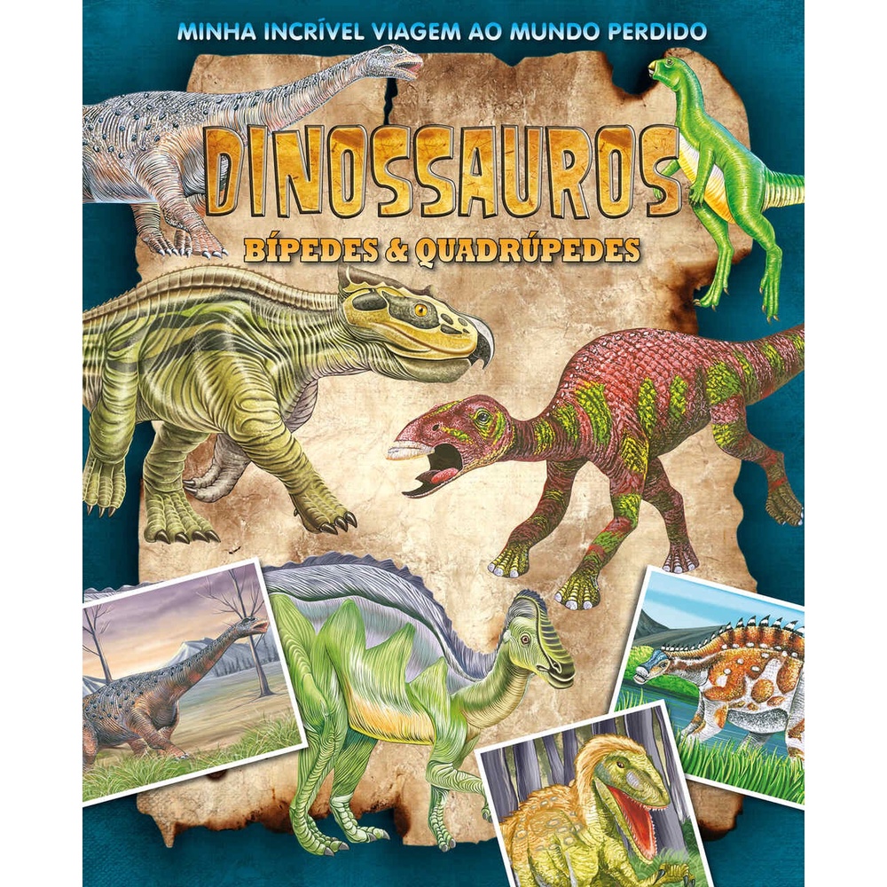 Minha Incrível Viagem ao Mundo Perdido | Dinossauros Bípedes e Quadrúpedes em Oferta na Shopee