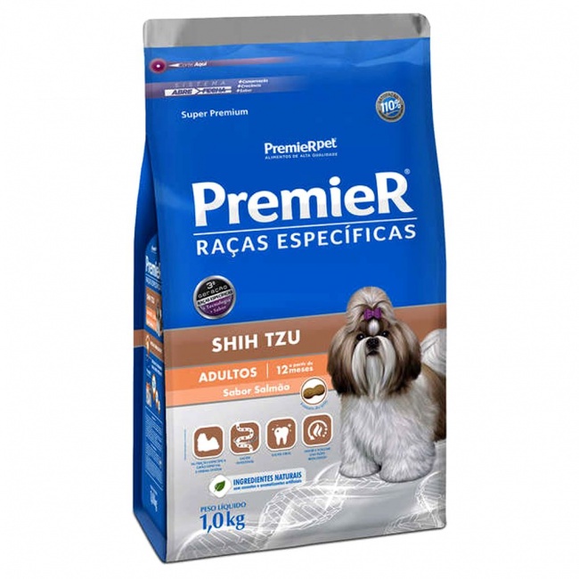 Ração Premier Cães Adulto Raças Shih Tzu 1 kg