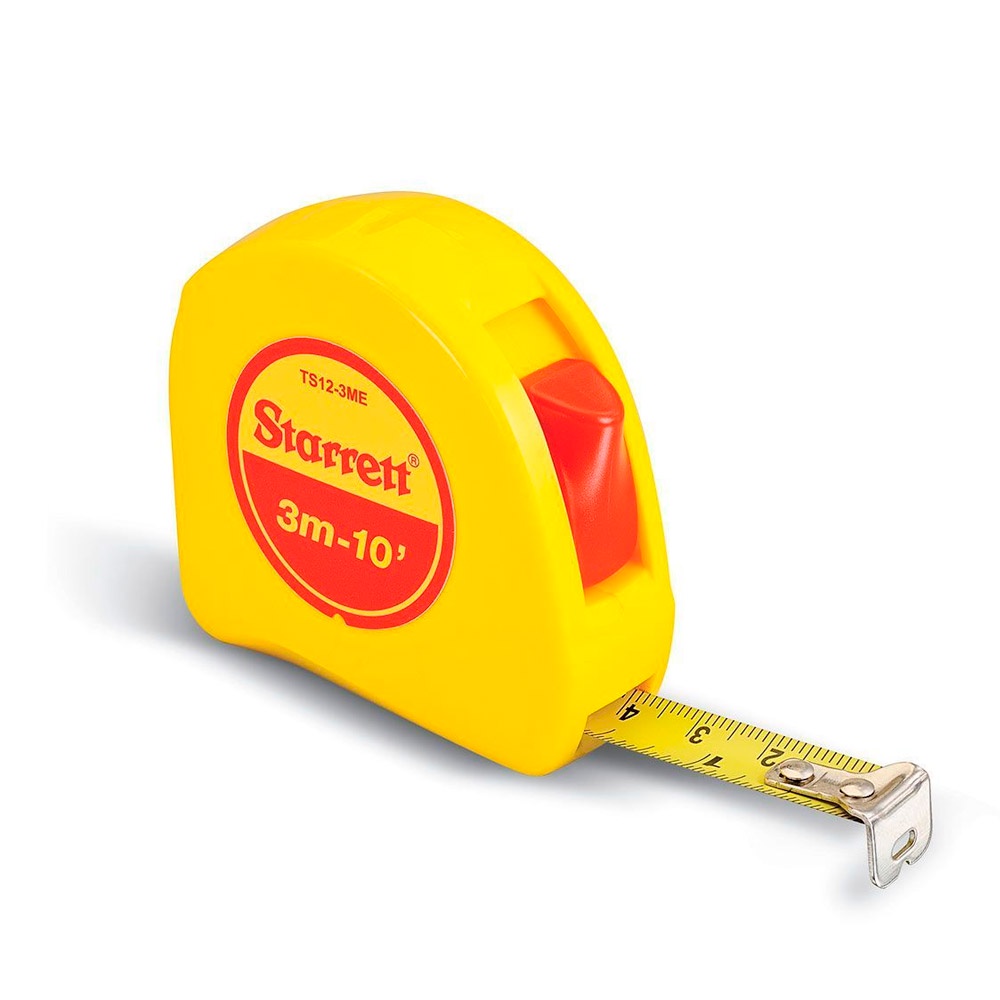 Trena de Bolso 3 Metros KTS12-3ME-S Starret Amarelo