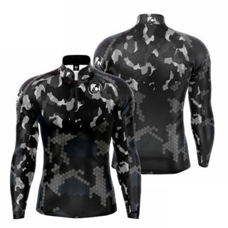 Camiseta Camisa Blusa Pesca Camuflada Black Com Proteção Uv50+ em Oferta na Shopee