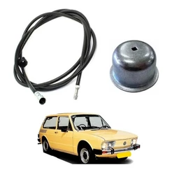 Cabo Velocimetro + Calota Roda Brasilia Todas Após 1973