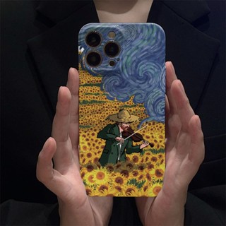 Van Gogh Girassol Apple 15Promax Feilin Shell Iphone14/13 Caixa Telefônica 12 Macho 11/Xs Fêmea 8P