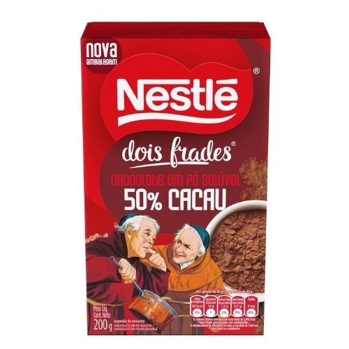 Chocolate Pó Solúvel Padre Nestlé 50% Cacau 200g em Oferta na Shopee