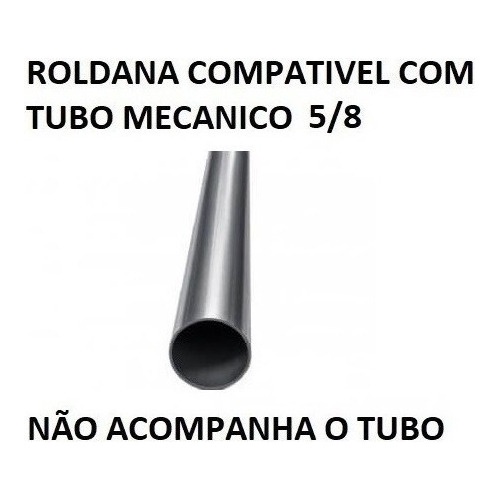 Kit 2 Roldana Aliaço Portão Correr Silencioso Nylon 2 Polegadas (5 cm) Canal Ferro Em U 5/8 (16 mm) — imagem 2 de 2