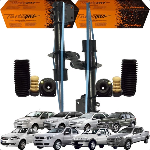 Par Amortecedor Dianteiro Kit Coifa Palio Weekend Strada em Oferta na Shopee
