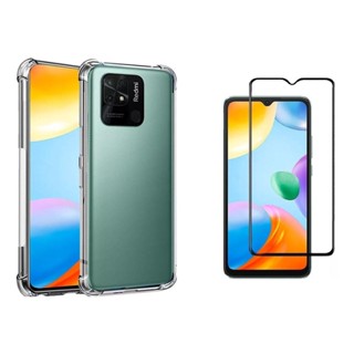 Capa Case Capinha Anti Impacto Para Redmi 10A + Película 3D Vidro Temperado