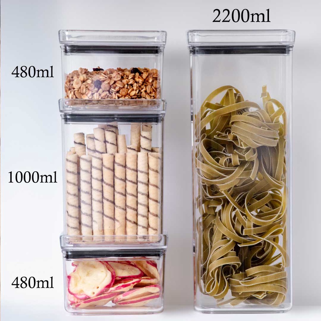 Pote hermético tampa mantimentos alimentos arroz feijão frios frutas biscoito bolacha legumes vasilha Lumini Paramount