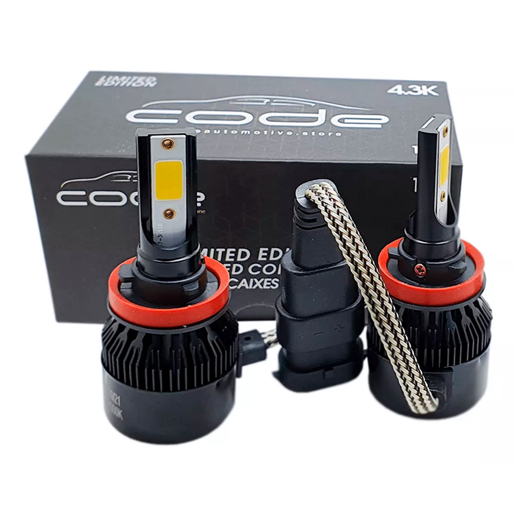 Par Lâmpadas Super Led 12V Encaixe Híbrido HB3 9005 HB4 9006 4300k Branco Quente Alta Performance em Oferta na Shopee