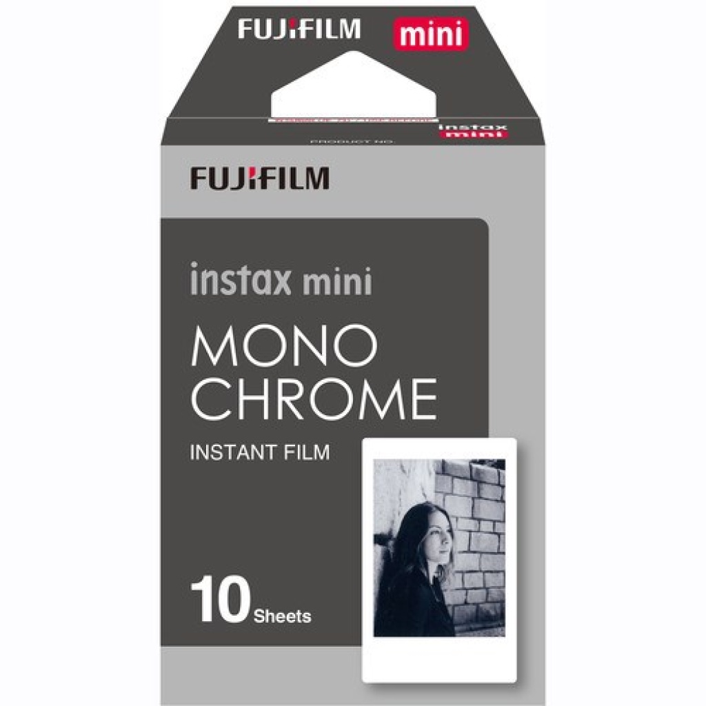 Filme Instax Mini Monochrome 10 Fotos Preto e Branco Fujifilm
