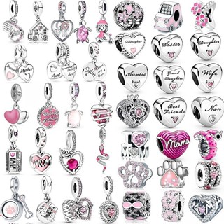 P Pingente Rose Silver 925 Pingente Diamante Pingente Família Mãe Irmãs