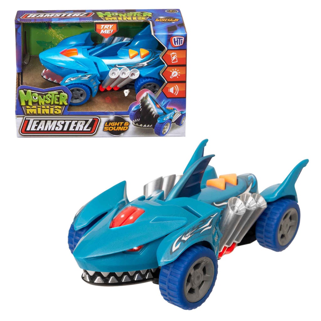 Carrinho Monster Minis Tubarão Azul F01124 - Fun - Mom & Baby
