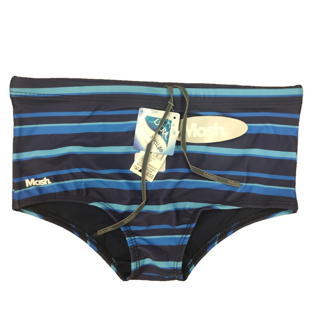 Sunga Slip Masculina Mash Clássica Forrada Cordão Interno Praia Piscina