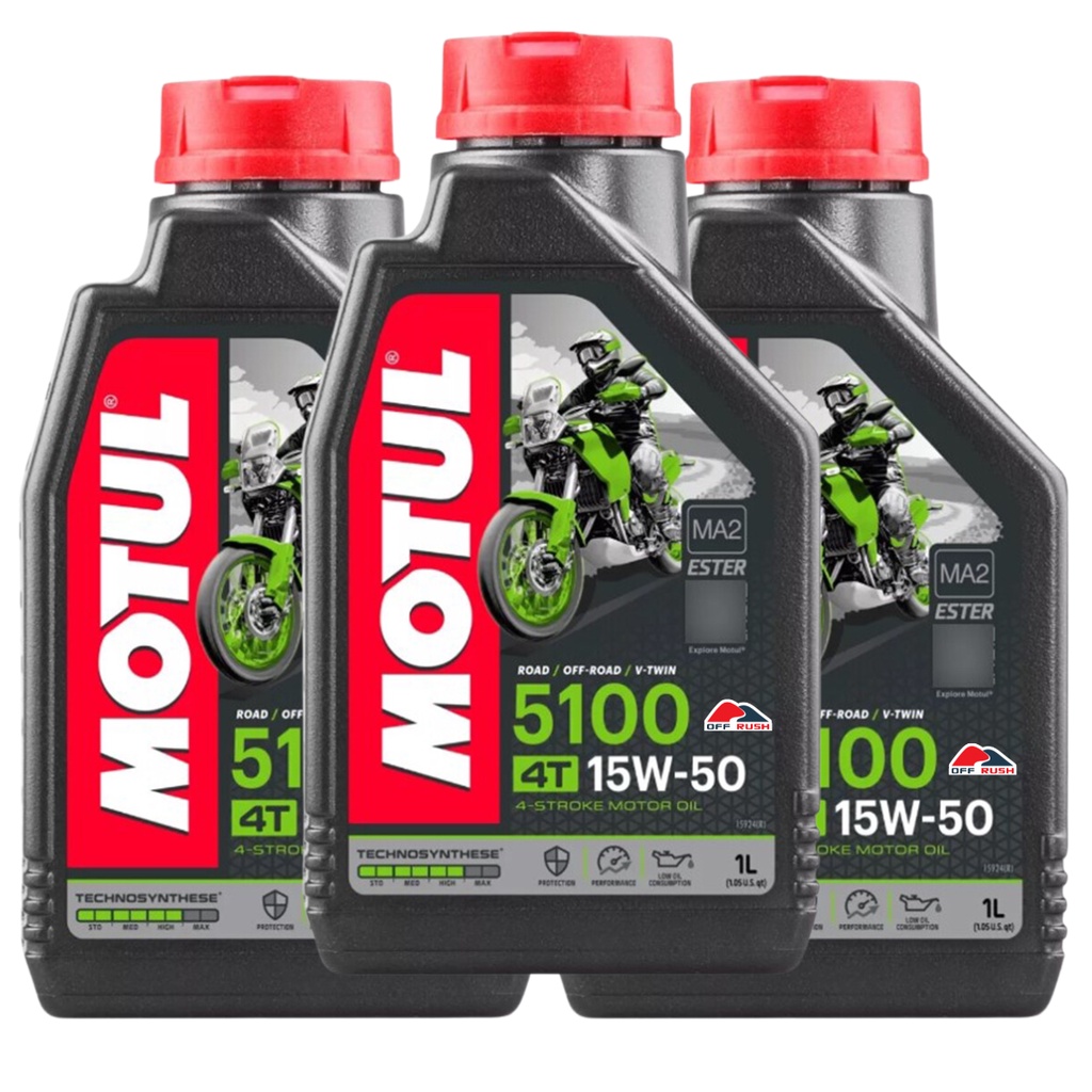 3 Litros Óleo De Motor Motul 5100 15w50 4t Semi Sintético Ktm Bmw Suzuki Ducati