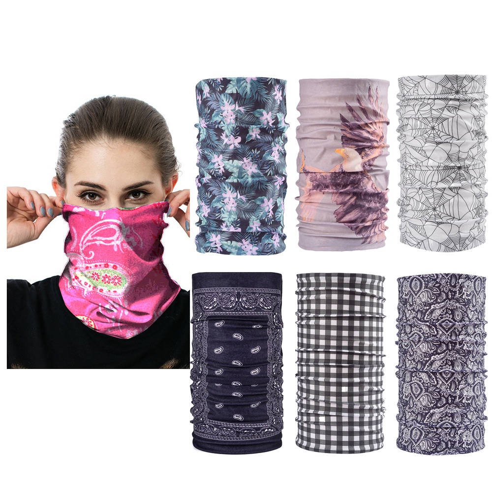 Moda Anti-Pó UV Buff Bandana Head Scarf Motocicleta Lenço De Cabeça De Pesca Esportiva Topeng Headband Outdoor em Oferta na Shopee