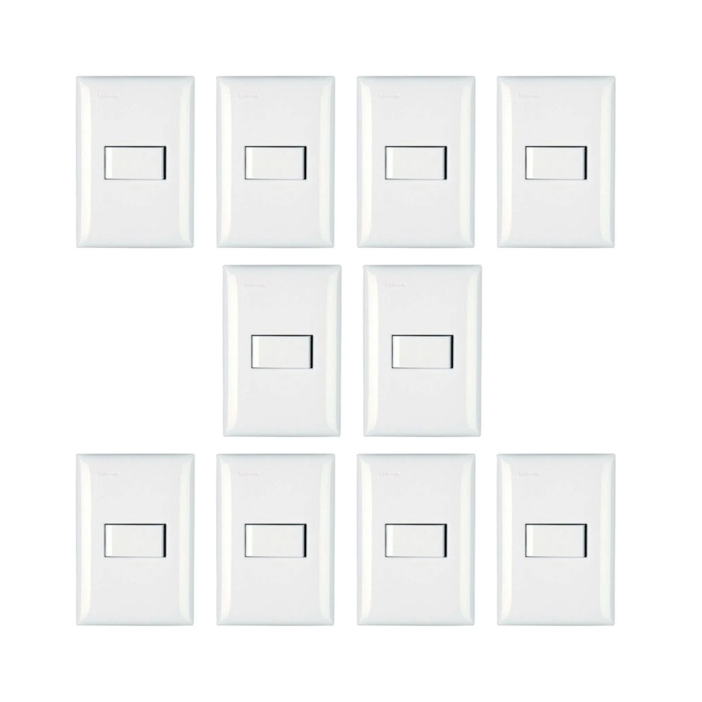 Kit 10 Conjunto 4x2 Interruptor Paralelo M5a03 Thesi Bticino