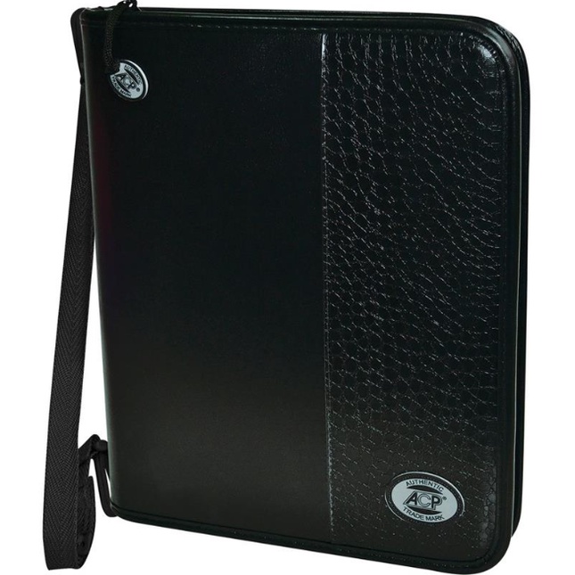 Fichário universitário Argolado croco black em Oferta na Shopee