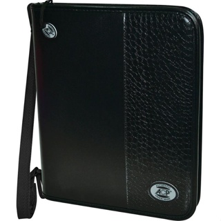 Fichário universitário Argolado croco black em Oferta na Shopee