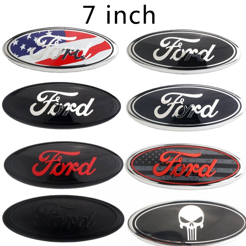 17.5x7cm Emblema Do Porta-Malas Traseiro Logotipo Para Ford F150 F250 Escape Everest Edge Explorer RANGER FOCUS MK3 KUGA