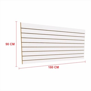 Painel canaletado 90x180 Branco kit placa mdf loja canaletado canelado em Oferta na Shopee