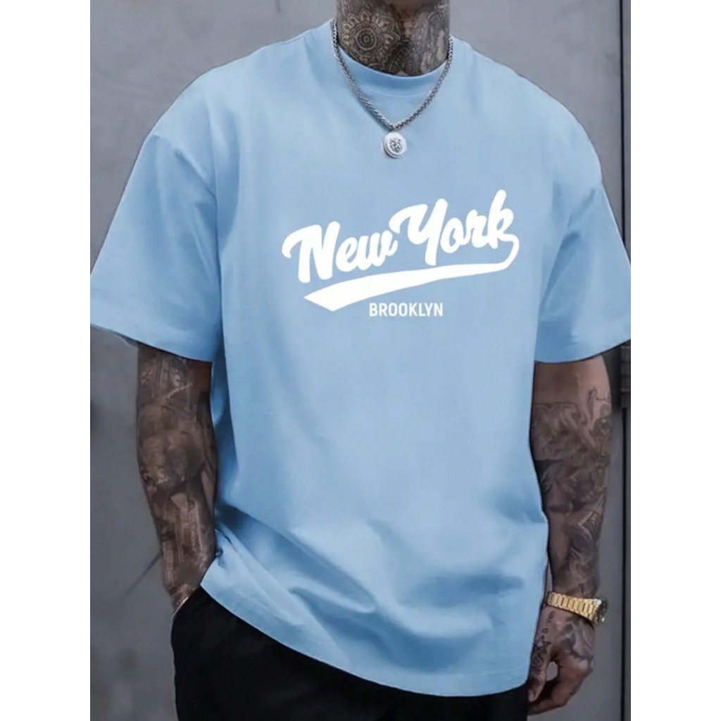 Camiseta Masculina New York Brooklin Camisa Premium Algodão Unissex Lançamento