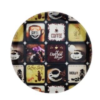 BANDEJA REDONDA ESTAMPADA 35,5 CM em Oferta na Shopee