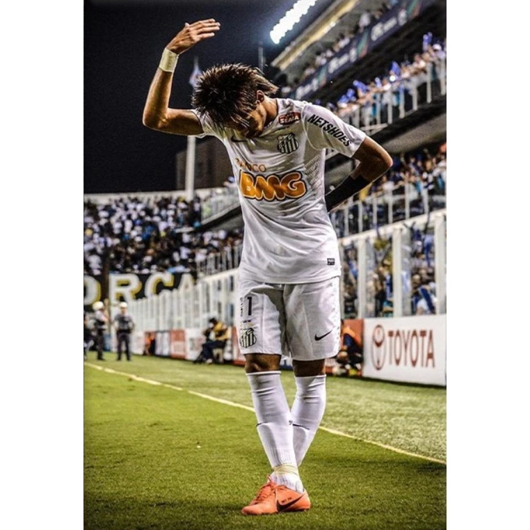 Quadro Decorativo Craque Neymar Santos Libertadores Psg Futebol