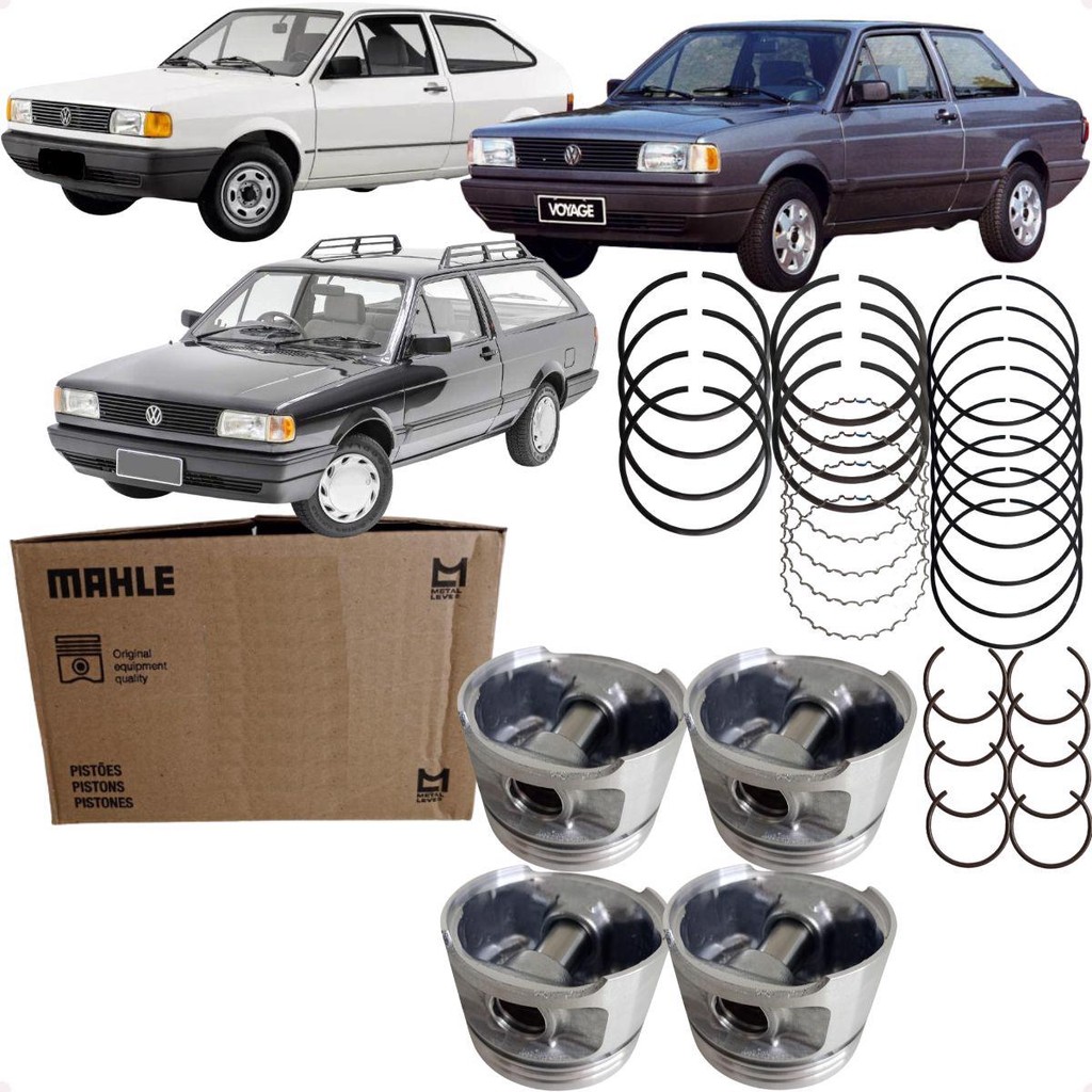 Jogo Pistão Anel 050 Gol Parati Voyage 1.8 8v Ap 1986 1987 1988 1989 1990 1991 92 93 94 95 1996 em Oferta na Shopee