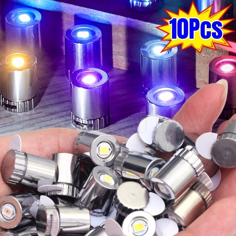 10 Unidades Mini Lâmpadas LED Pequenas-Lâmpada Operada Por Bateria-Para Base De Pavio De Lanterna-Decoração De Luzes Col em Oferta na Shopee