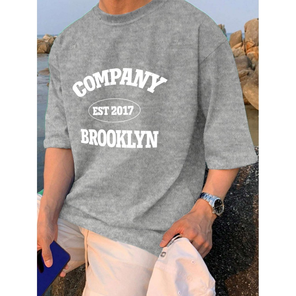 Blusa T Shirt Estampada Company Camiseta Oversized Estilosa Casual Despojada Moderna Old School