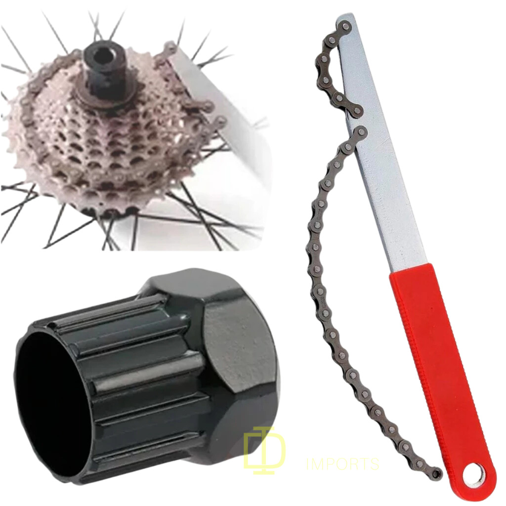 Chave Extratora Cassete +chave extrator Saca Catraca Roda Livre K7 Para Bicicleta