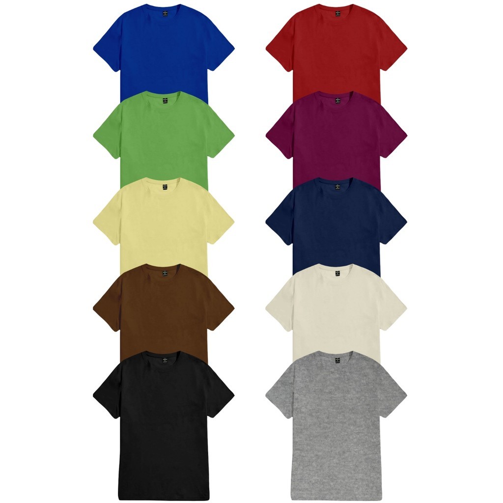 T Shirt Streetwear Casual Despojada Lisa Oversized Camiseta Life Style Old School Lisa Kit 10 Peças