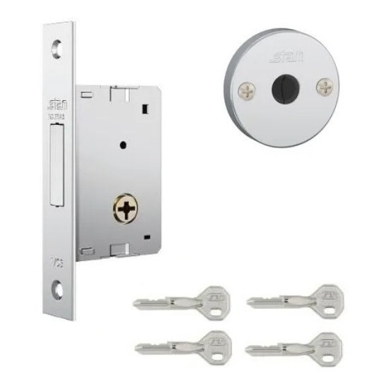 FECHADURA 1001 TRAVA  AUXILIAR STAM 4 CHAVES TETRA