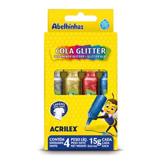 Cola Glitter 4 cores 15g 02924 Acrilex