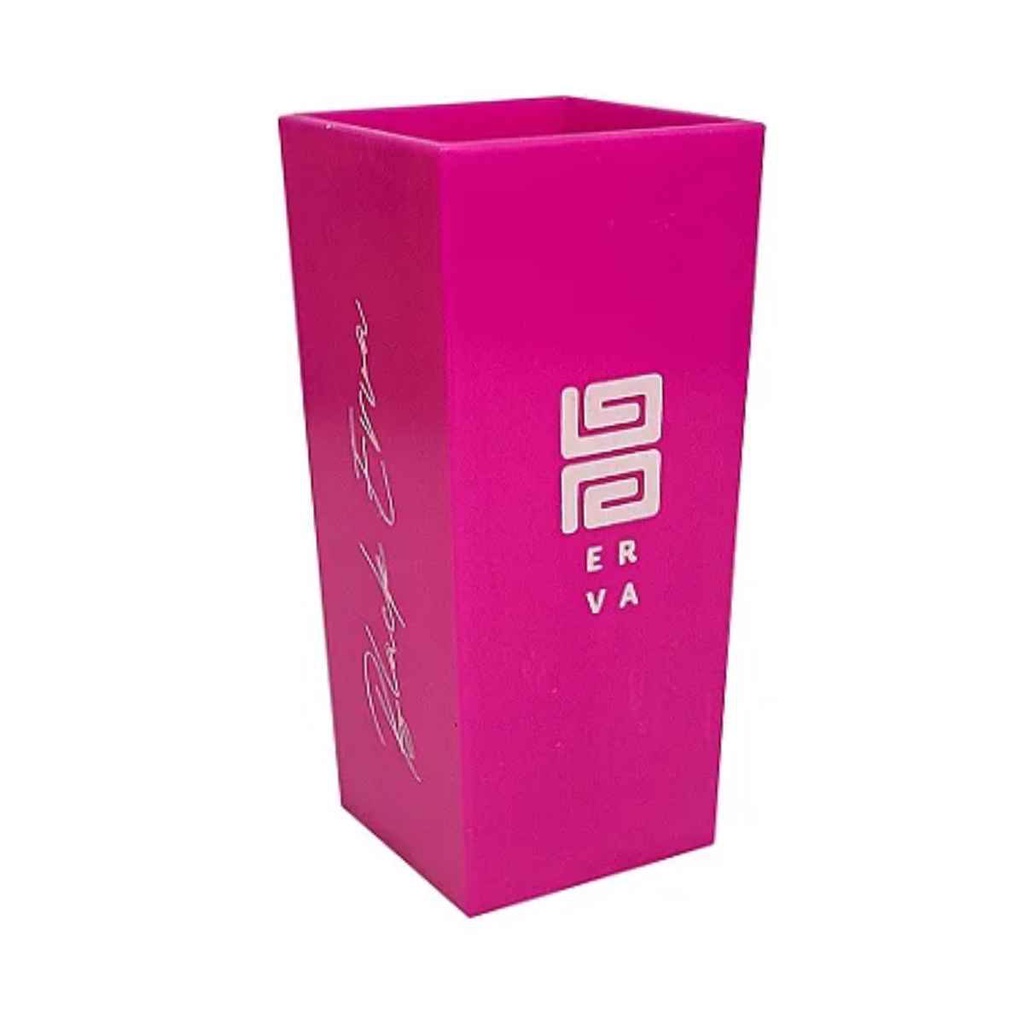 Cuia Copo Tereré Mate Plástico Quadrado Black Erva 270ml ROSA
