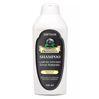Shampoo Soft Hair Limpeza Profunda Carvão Ativado E Ervas 500ml