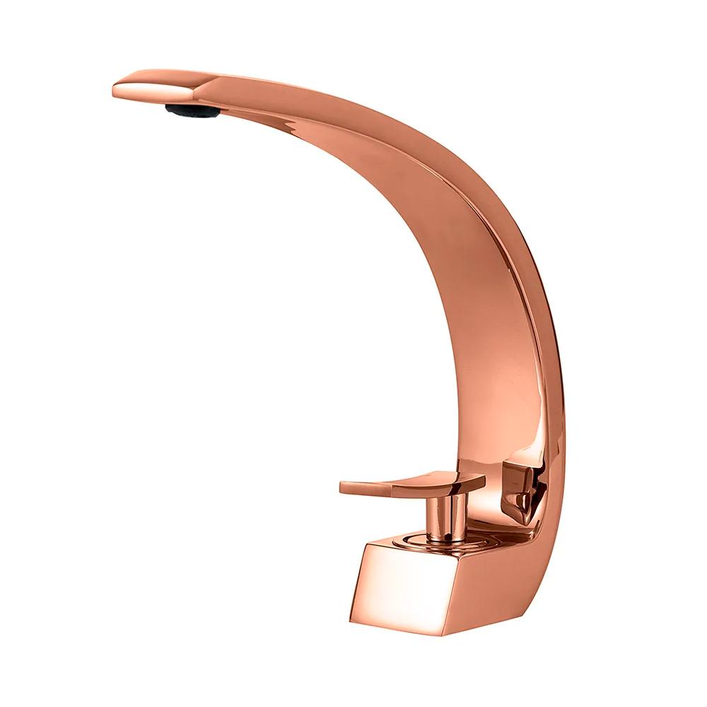 Torneira para banheiro Misturador Monocomando baixa Itapecuru Pingoo - Dourado Rose em Oferta na Shopee