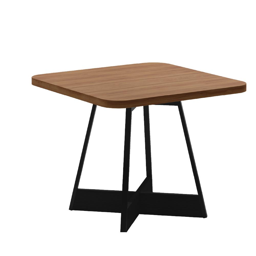 Mesa de Jantar Quadrada 90 cm Átria 1593 Carraro Nogal/Preto em Oferta na Shopee