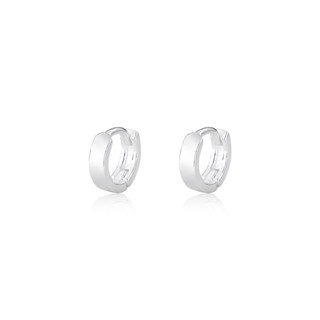 Brinco Argola Flat Lisa 8mm Prata 925