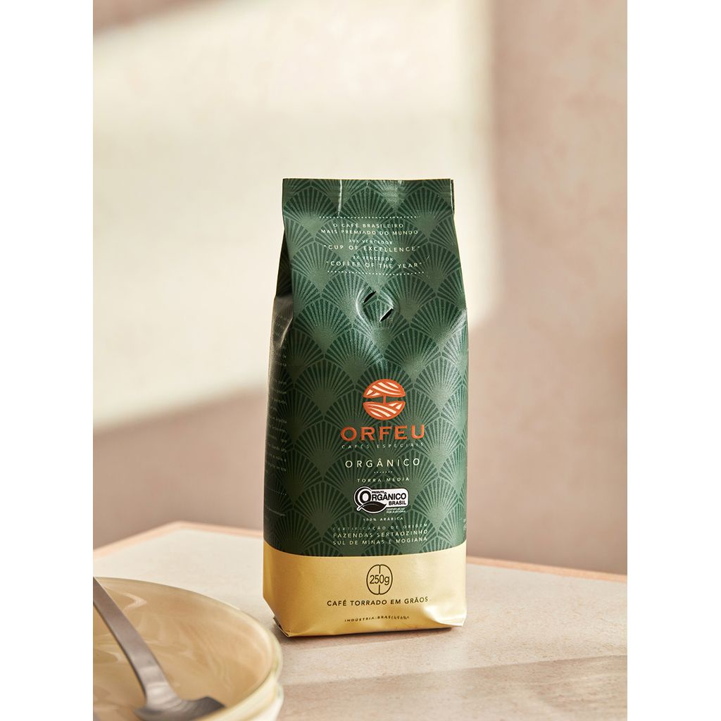 Café Orfeu Orgânico em Grãos Especial 250g