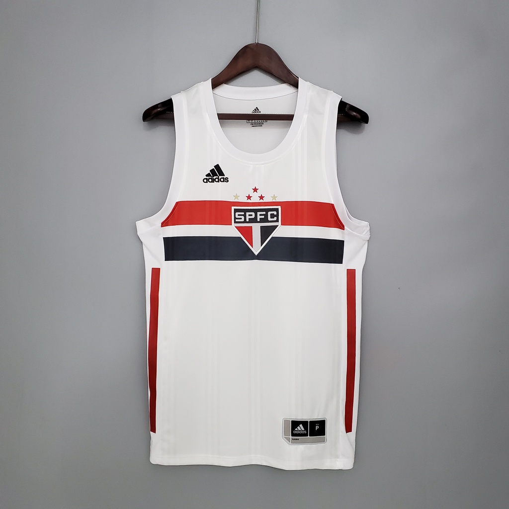 Camisa Regata do São Paulo Branco Ed. Verão 2023 - 2024 Masculino Regatas para Academia À PRONTA-ENTREGA