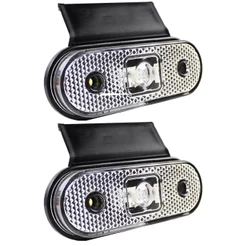 2 Lanterna Lateral Caminhão Carreta Facchini LED CR +Suporte
