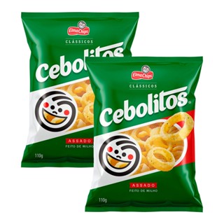 Kit 2 Cebolitos Elma Chips 110g