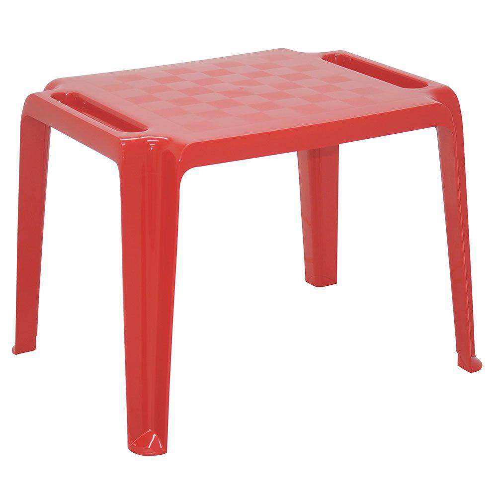 Mesa Infantil Dona Chica em Polipropileno Vermelho Tramontina em Oferta na Shopee