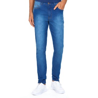 Calça Masculina Jeans Slim Básica Used Orion Polo Wear Jeans Médio