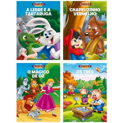 Coleção Infantil Com 4 Livros - Conte Uma História Clássicos