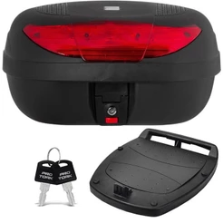 Bauleto Baú Motocicleta Moto Traseiro 45 Litros Smart Box 2 com Lente Vermelha BP-09 - Pro Tork
