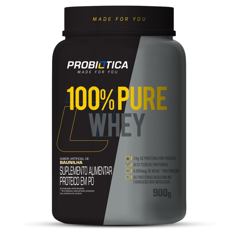 Whey 100% Pure Probiotica Pote 900g