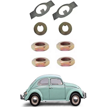 Kit Trava Porca Manga Eixo Roda Dianteira Fusca 5 Furos em Oferta na Shopee