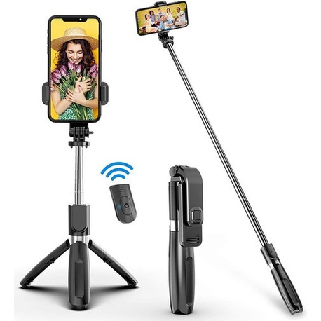 Bastão Selfie GoPro Celular Controle Via Bluetooth Tripé
